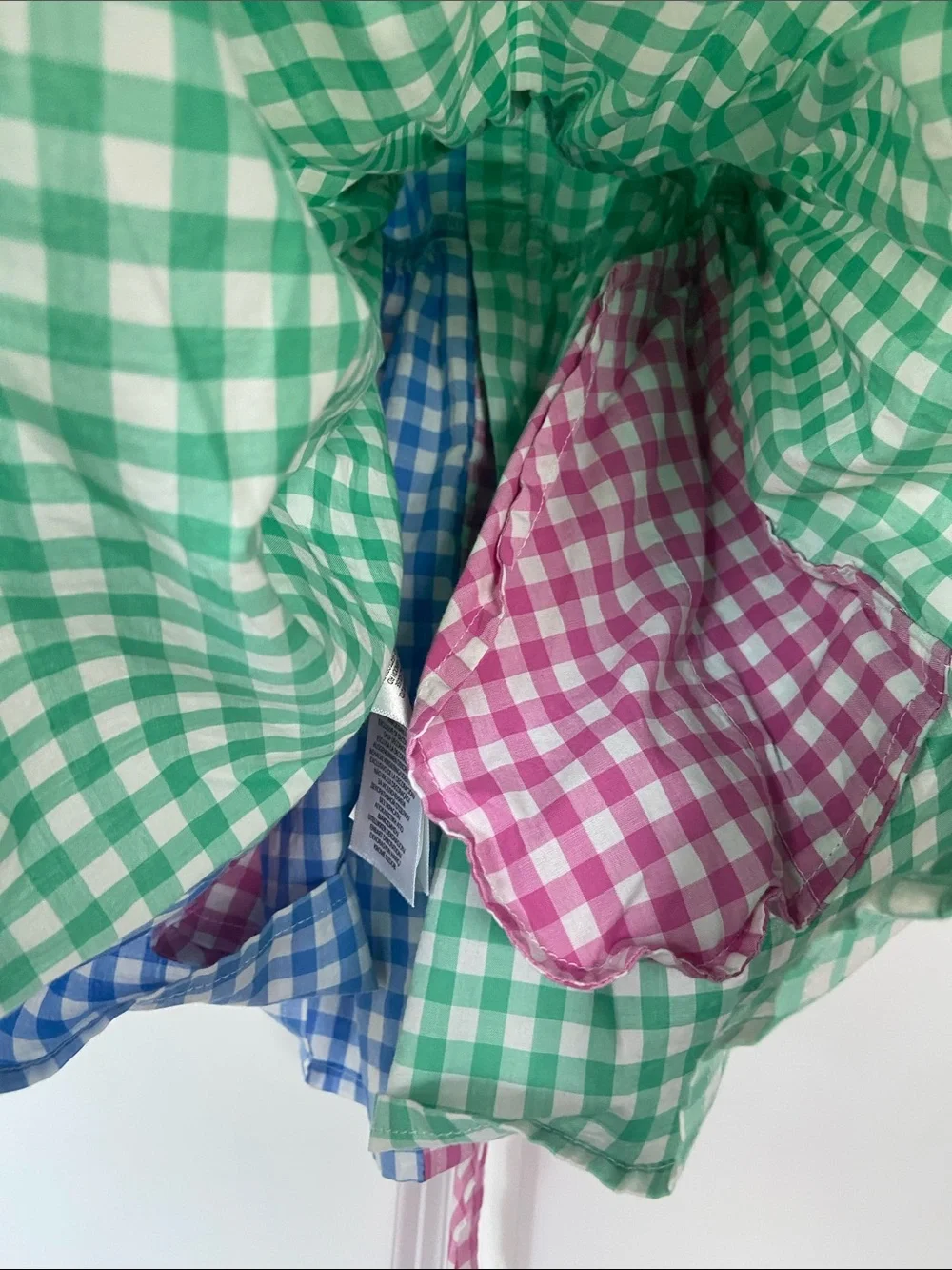 Ralph Lauren Pink, Green & Blue Gingham Polo Dress